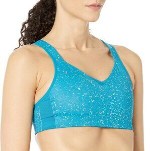 Brooks Drive Convertible Run Convertible Sports Bra in Lagoon Blue Speckle, 32DD